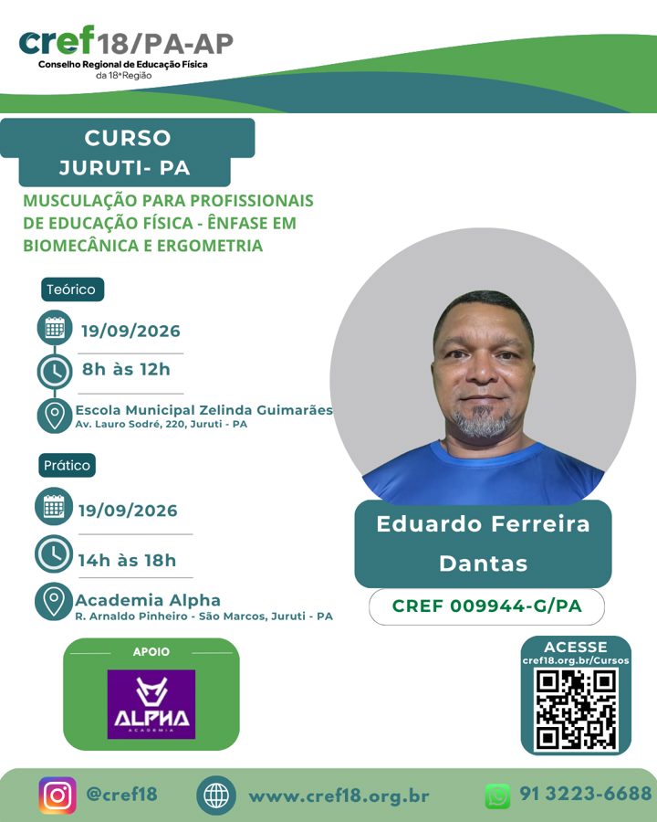 MUSCULAÇÃO PARA PROFISSIONAIS DE EDUCAÇÃO FÍSICA - ÊNFASE EM BIOMECÂNICA E ERGOMETRIA